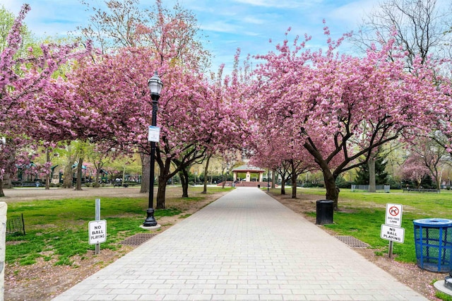 661 Jersey Ave Unit 2, Jersey City, NJ 07302 - view of community featuring a gazebo and a lawn