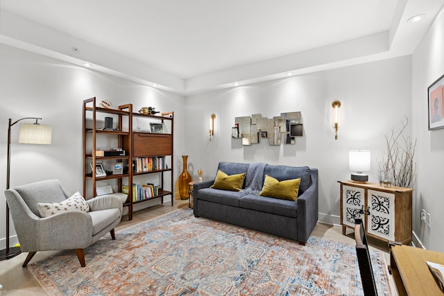 1400 Hudson St Unit 511, Hoboken, NJ 07030 - living room featuring recessed lighting and wood finished floors