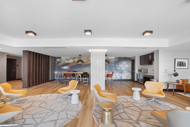 1400 Hudson St Unit 511, Hoboken, NJ 07030 - living room with light wood-style floors