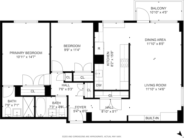 100 Manhattan Ave Unit 1517, Union City, NJ 07087 - view of property floor plan