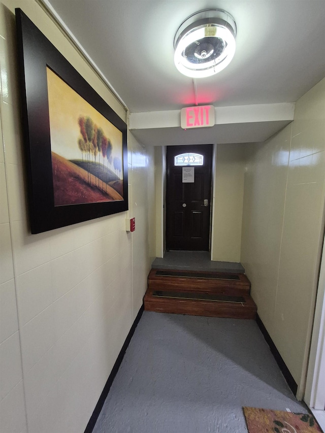 1200 Central Ave Unit B2, Union City, NJ 07087 - hall with carpet flooring