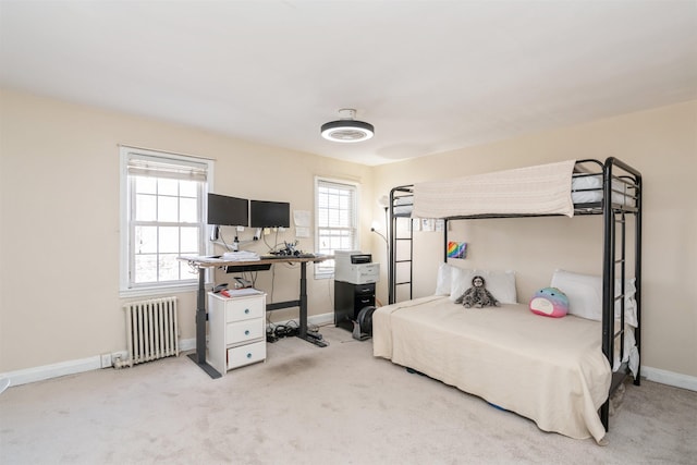 104 W 52nd St, Bayonne, NJ 07002 - bedroom featuring radiator, carpet, and baseboards