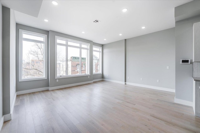810 6th St, Union City, NJ 07087 - spare room with plenty of natural light, light wood-style flooring, baseboards, and recessed lighting