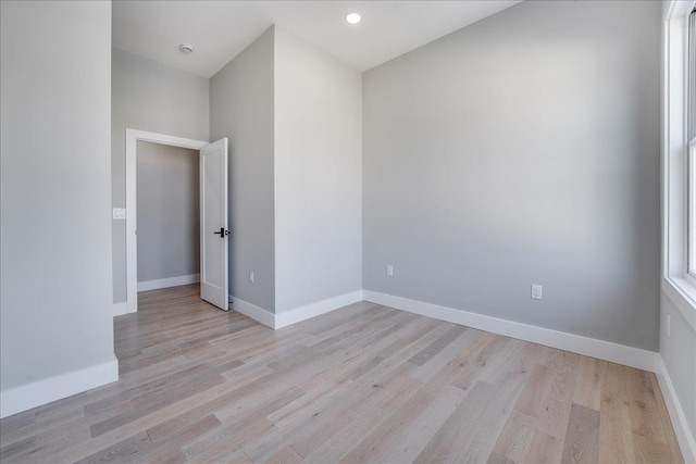 810 6th St, Union City, NJ 07087 - empty room featuring light wood finished floors, baseboards, and recessed lighting