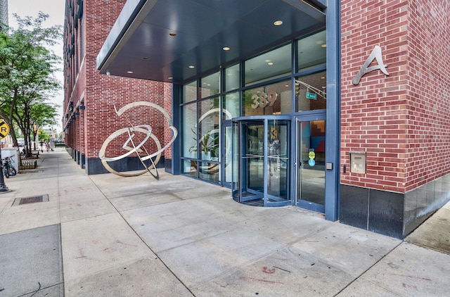 389 Washington St Unit 30C, Jersey City, NJ 07302 - entrance to property featuring brick siding