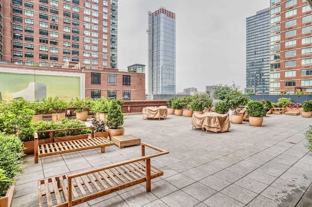 389 Washington St Unit 30C, Jersey City, NJ 07302 - view of community featuring a view of city and a patio area