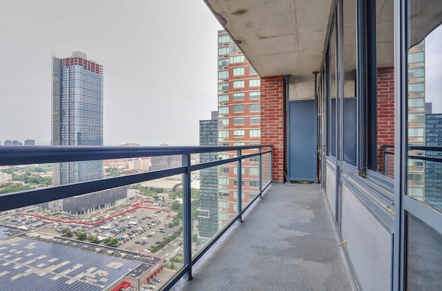 389 Washington St Unit 30C, Jersey City, NJ 07302 - balcony with a view of city