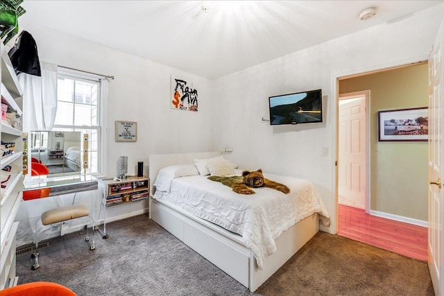 252 The Promenade Unit 252, Edgewater, NJ 07020 - carpeted bedroom with baseboards