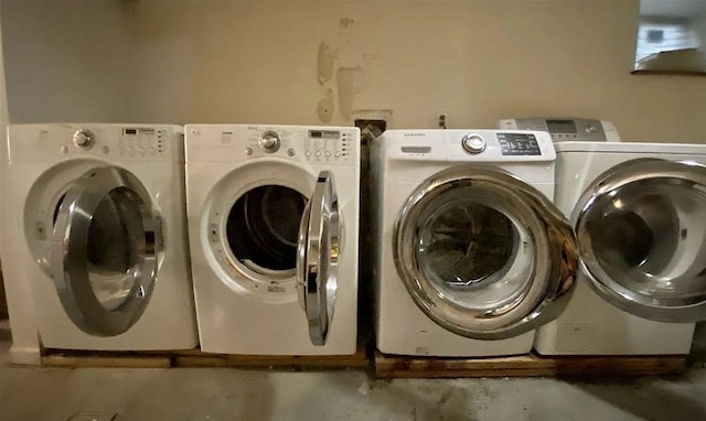 152 Highland Ave Unit 2B, Jersey City, NJ 07306 - laundry area with washing machine and dryer