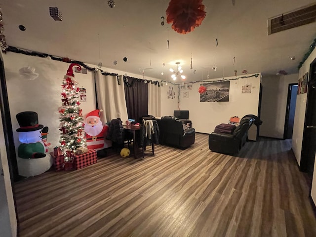 interior space featuring hardwood / wood-style flooring