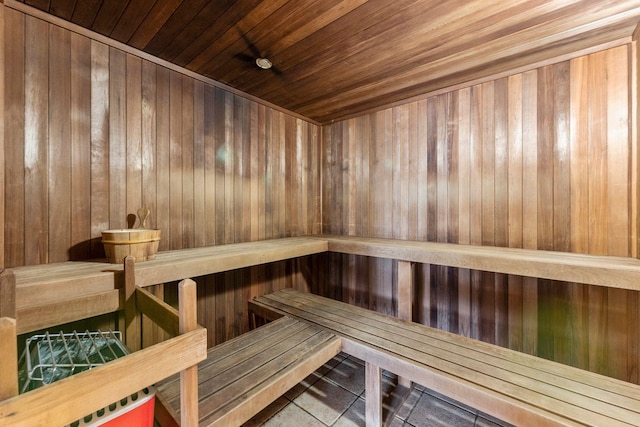 344 The Promenade Unit 344, Edgewater, NJ 07020 - view of sauna / steam room with tile patterned flooring