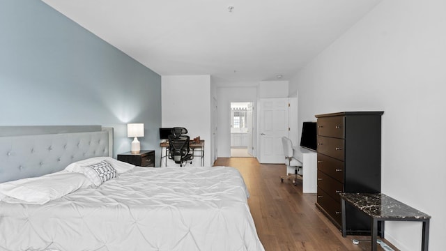 344 The Promenade Unit 344, Edgewater, NJ 07020 - bedroom with wood finished floors