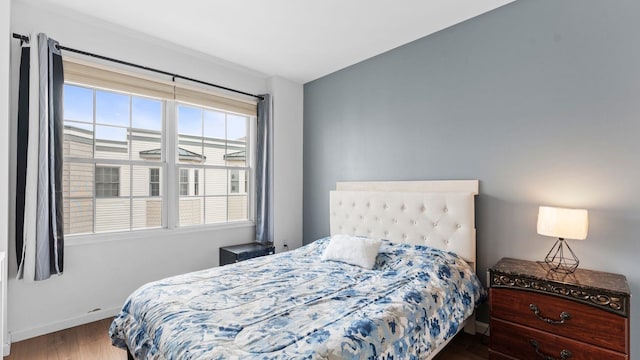 344 The Promenade Unit 344, Edgewater, NJ 07020 - bedroom featuring baseboards and wood finished floors