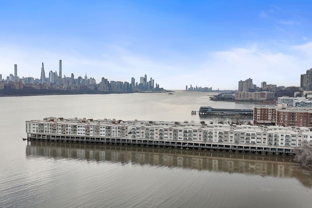 344 The Promenade Unit 344, Edgewater, NJ 07020 - view of water feature featuring a view of city