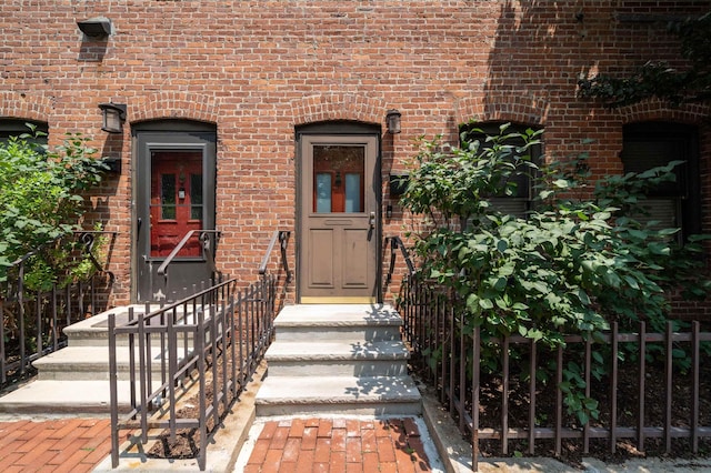 456 9th St Unit 458, Hoboken, NJ 07030 - doorway to property with brick siding