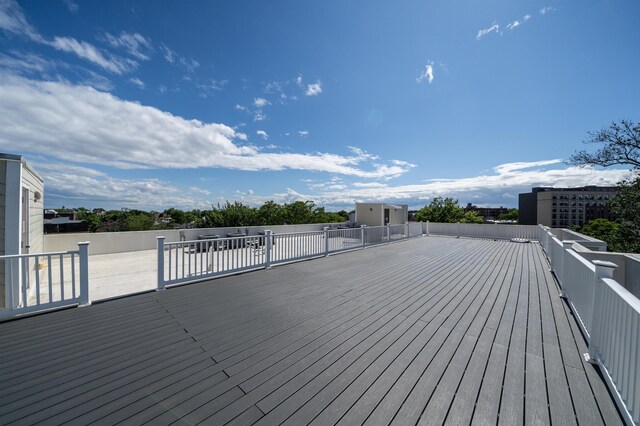 65 Storms Ave Unit 2C, Jersey City, NJ 07306 - view of wooden deck