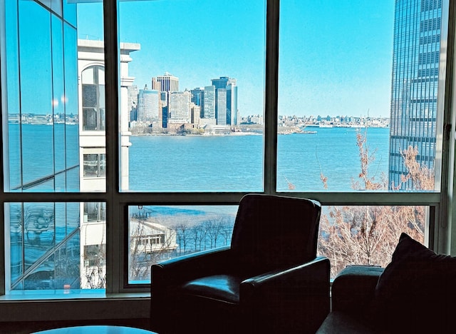 77 Hudson St Unit 1408, Jersey City, NJ 07302 - interior space with a view of city