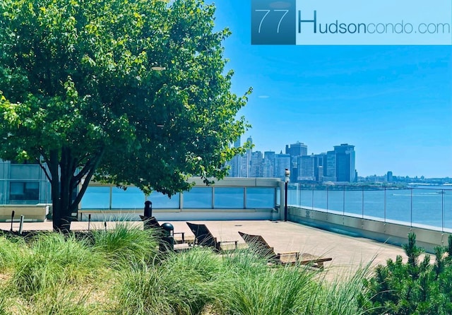 77 Hudson St Unit 1408, Jersey City, NJ 07302 - exterior space featuring a water view and a view of city