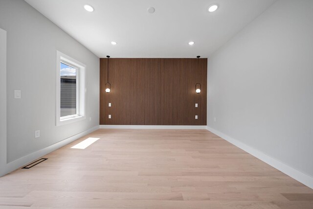45 Graham St Unit 1, Jersey City, NJ 07307 - unfurnished room featuring recessed lighting and light wood finished floors