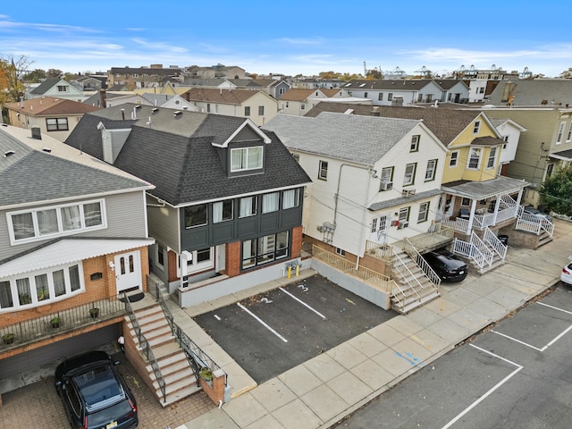 drone / aerial view with a residential view