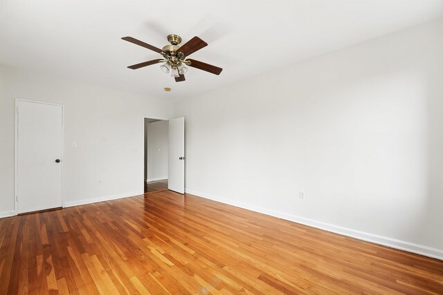 2520 Kennedy Blvd Unit 4J, Jersey City, NJ 07304 - spare room with light wood-style flooring and ceiling fan