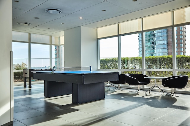 77 Hudson St Unit 1712, Jersey City, NJ 07302 - home office featuring tile patterned floors