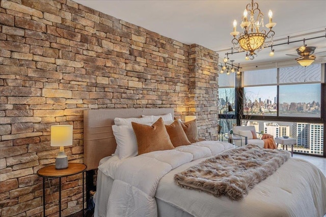 380 Mountain Rd Unit 808, Union City, NJ 07087 - bedroom featuring a chandelier