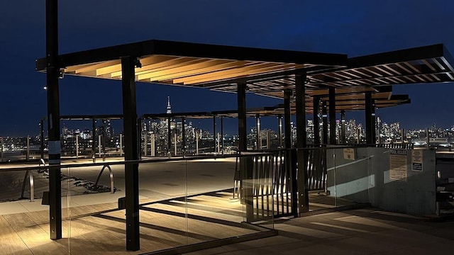 380 Mountain Rd Unit 808, Union City, NJ 07087 - patio at night with a view of city lights