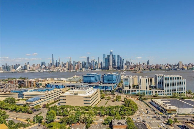 380 Mountain Rd Unit 808, Union City, NJ 07087 - drone / aerial view of skyline