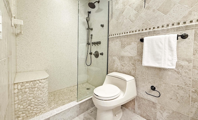 380 Mountain Rd Unit 808, Union City, NJ 07087 - bathroom featuring a walk in shower and toilet