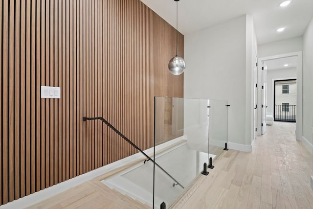 bathroom featuring hardwood / wood-style floors