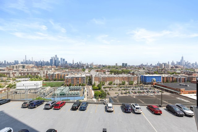 bird's eye view of a skyline view