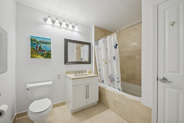 30 Freedom Way Unit 306, Jersey City, NJ 07305 - bathroom featuring vanity, tile patterned floors, toilet, tiled shower / bath, and baseboards