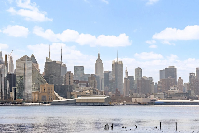 city view with a water view