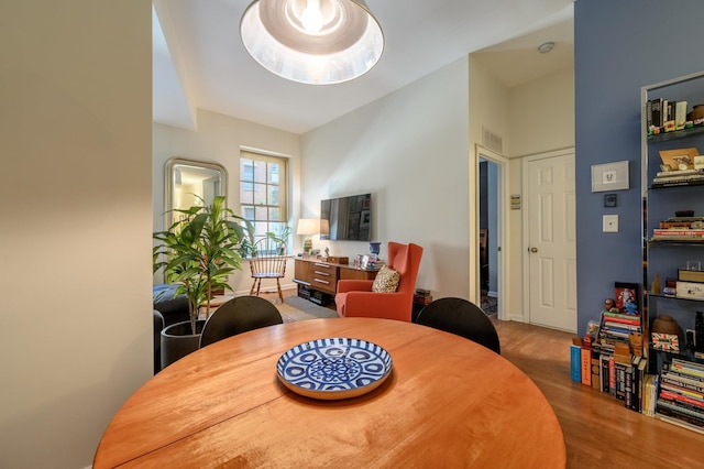 187 Wayne St Unit 205, Jersey City, NJ 07302 - dining space featuring wood finished floors