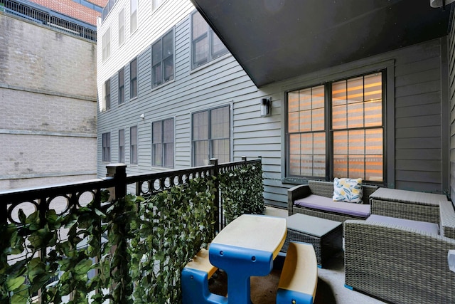 view of balcony