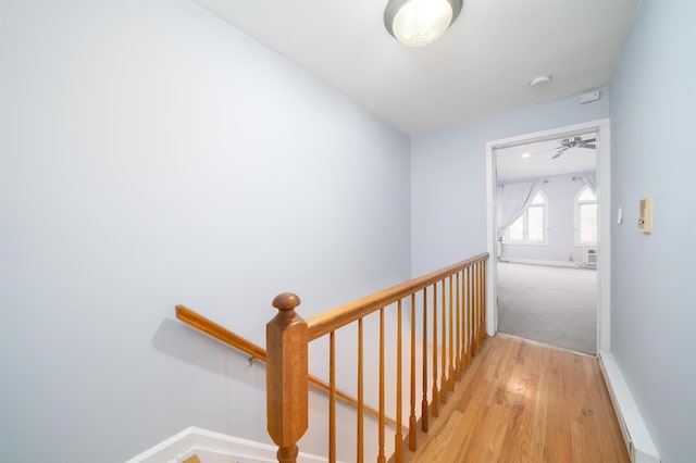 117 Clinton St Unit 2Fs, Hoboken, NJ 07030 - stairway featuring baseboards and wood finished floors