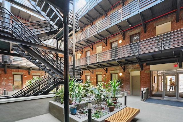 exterior space with stairway