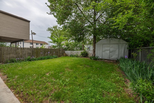 64 W 57th St, Bayonne, NJ 07002 - view of yard with a storage shed and an outdoor structure