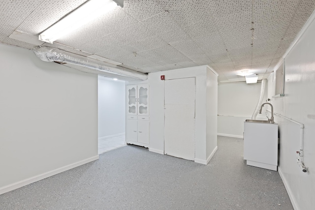 64 W 57th St, Bayonne, NJ 07002 - finished below grade area with baseboards