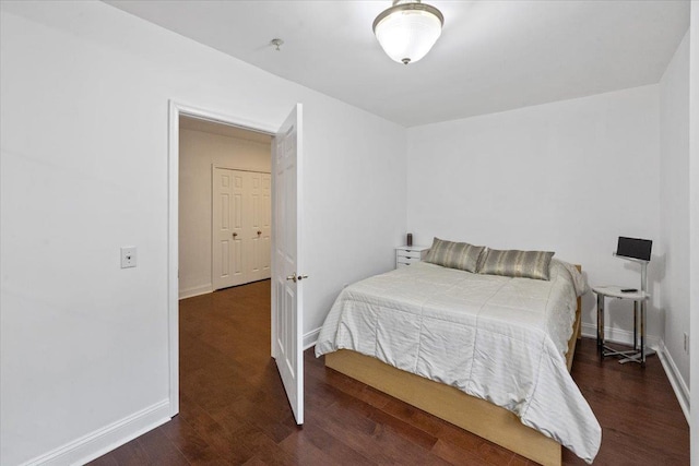 217 The Promenade Unit 217, Edgewater, NJ 07020 - bedroom with wood finished floors and baseboards