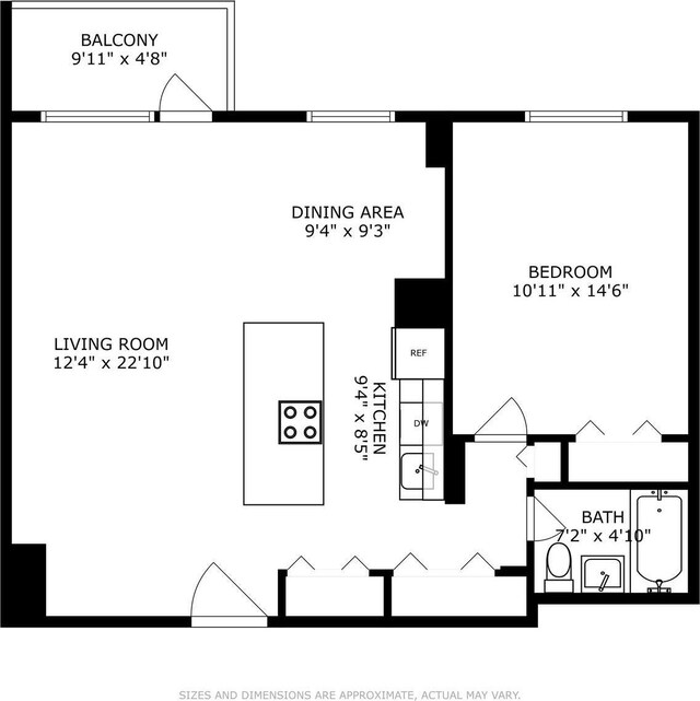 100 Manhattan Ave Unit 1316, Union City, NJ 07087 - home floor plan