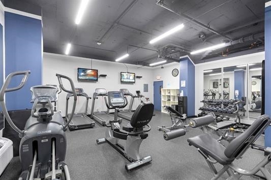 view of workout area