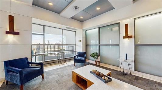 building lobby with visible vents