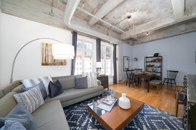 140 Bay St Unit 6E, Jersey City, NJ 07302 - living area featuring wood finished floors