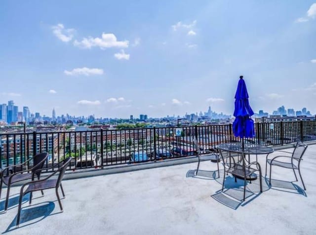 100 Manhattan Ave Unit 1301, Union City, NJ 07087 - view of patio / terrace with a view of skyline