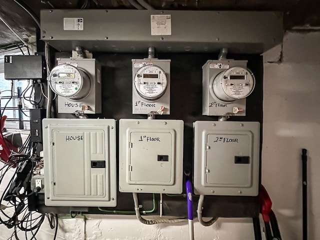 utility room featuring electric panel