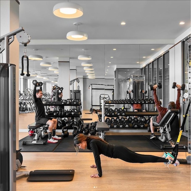 320 Adolphus Ave Unit 1415, Cliffside Park, NJ 07010 - view of exercise room