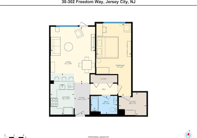 30 Freedom Way Unit 302, Jersey City, NJ 07305 - view of property floor plan