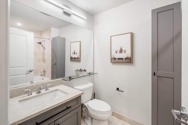 30 Freedom Way Unit 302, Jersey City, NJ 07305 - full bath featuring vanity, washtub / shower combination, and tile patterned flooring